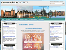 Tablet Screenshot of mairie-laclayette.fr